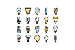 Light bulb collection electricity illuminating different lam Product Image 1
