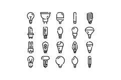 Different light bulbs illuminating various types and shapes Product Image 1