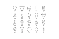 Light bulb collection of various energy efficient lamps Product Image 1