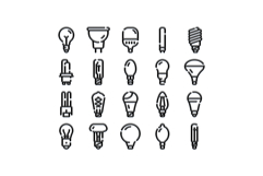 Light bulb collection presenting innovation and technology Product Image 1