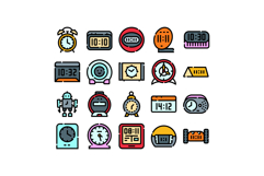 Collection of various alarm clocks and time devices Product Image 1