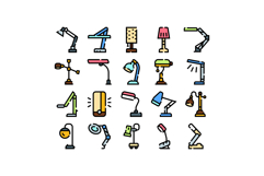 Collection of desk lamps providing workspace illumination Product Image 1