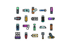 Usb flash drives collection for data storage and technology Product Image 1