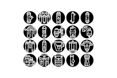 Water filter system purification and treatment icons collect Product Image 1