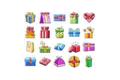 Colorful gift boxes and presents for celebrations Product Image 1