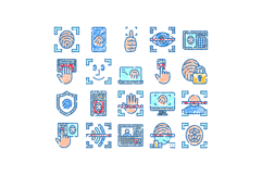 Biometric identification security access technology sketch i Product Image 1