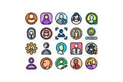 User profile and account management vector icons Product Image 1