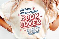 Just One More Chapter PNG Book Lover Reading Product Image 1