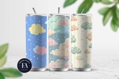 Pastel Cloud Pattern | Dreamy Sky Digital Paper Product Image 2