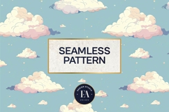 Pastel Cloud Pattern | Dreamy Sky Digital Paper Product Image 3