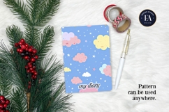 Pastel Cloud Pattern | Dreamy Sky Digital Paper Product Image 4