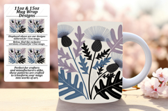 Dreamy 15oz Mug Wrap Png Design , Flowers Product Image 1