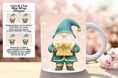Holiday Gnome Mug Wrap 11oz 15oz Christmas Design Product Image 1