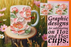 3D Petal Bliss: Mug Sublimation Product Image 1