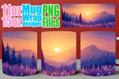 Scenic Springtime Mug Wrap - Sublimation Beauty Design Product Image 1