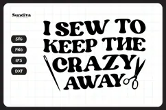 Funny Sewing Quote SVG For Sewist | I Sew Product Image 3