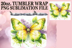 Sweet Sublimation 20oz tumbler wrap, Butterfly Product Image 1