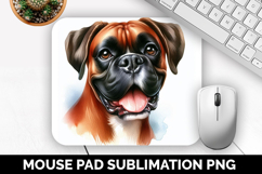 Dog Mouse Pad, Cute Animal Mouse Pad PNG, Animal Lover Gift Product Image 1