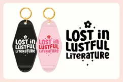 Spicy Book Lover Motel Keychain SVG - Lustful Literature Product Image 3