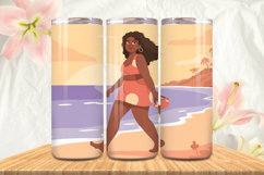 Black Girl Magic Black Woman Positive mind 20oz Tumbler wrap Product Image 1