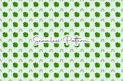 Realistic Shamrock Rainbow Seamless - Leprechaun &amp; Clovers Product Image 1