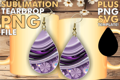 BLISSFUL Teardrop Earrings PNG Ideas, Pattern Product Image 1