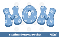 American Mom 4th of July USA Cat Dog Paw DTF Sublimation Product Image 1