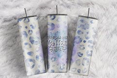 Fresh Hot Coffee Here Watercolor Leopard 20 oz tumbler wrap Product Image 1