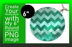 Colorful Sparkly Stripe Round Design for Keychain Product Image 1