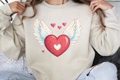 Cute Watercolor Valentines Day Clipart PNG Product Image 1