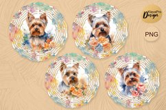 Watercolor Yorkshire Terrier Wind Spinner | Sublimation Product Image 2