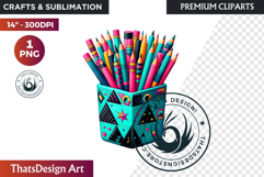 Girly Back to School teacher classroom suply PNG Clipart Product Image 1