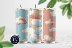 Pastel Cloud Pattern | Dreamy Sky Digital Paper Product Image 2