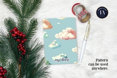 Pastel Cloud Pattern | Dreamy Sky Digital Paper Product Image 4