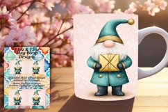 Watercolor Gnome Wrap for 11oz 15oz Festive Christmas Mug Product Image 1