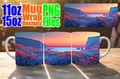 Sublimation Mug Wrap - Springtime Scenic Landscape Product Image 1
