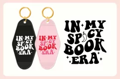 Spicy Book Lover Motel Keychain SVG - Spicy Book Era Product Image 3