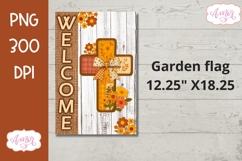 Welcome garden flag sublimation, Christian garden flag PNG Product Image 2