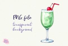 4 Ice Cream Soda Retro American Diner 50s Pink Golf Clipart Product Image 2