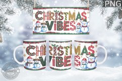 Christmas Mug Wrap Design,Christmas Highland Cow Sublimation Product Image 4