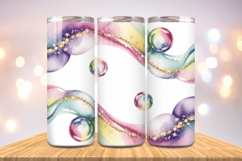 Festive Happy New Year Tumbler Wrap 2026: 20oz Skinny Tumble Product Image 1