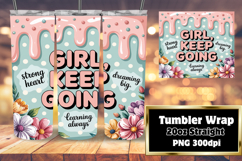 GORGEOUS PNG Tumbler Design 20oz , Girl Quote Product Image 1