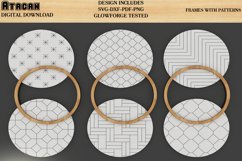 Frames Laser Set, Patterned Frame Round Square Frame Shiplap Product Image 4