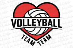 Team Name Volleyball SVG | SVG Cut files | Cricut Product Image 1