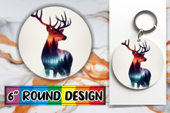 Bright Moments Round Design PNG, Animals Art Product Image 1