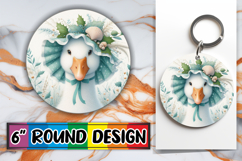 Cozy Round Keychain Magic, Goose Product Image 1