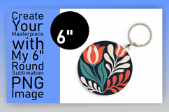 Cute Flamingo with Flowers Round Design PNG Product Image 1