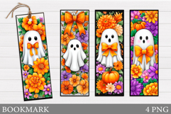 Ghost Bookmark Printable. Halloween Bookmark Design Product Image 1