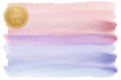 Colorful Gradient Watercolor Brush Smear Clipart Product Image 5