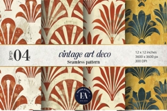 Vintage Art Deco Pattern | Retro Geometric Design Product Image 1